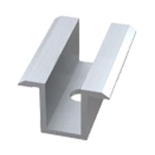 Clema de mijloc fixare panou Keno K-05, 25 x 36 x 50 mm, aluminiu