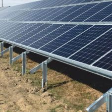 Sistem fixare la sol pentru 12 panouri fotovoltaice