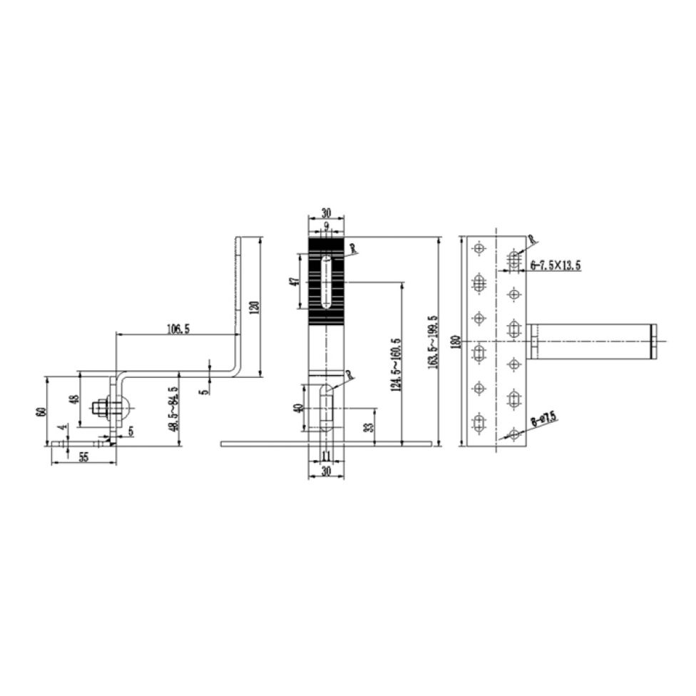 Ancora cu consola Zonetec ZS-12PLUS fixare sina pe tigla ceramica