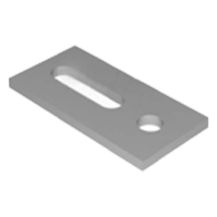 Placuta adaptoare suport sina Keno K-03, 30 x 80 mm, inox