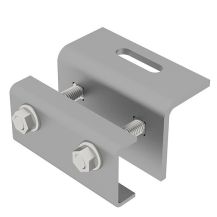 Suport  pentru fixare sina Keno K-24-U, lungime 100 mm, inox, pentru tabla  faltuita