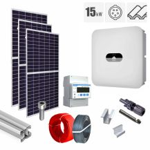 Sistem fotovoltaic 17 kW invertor Huawei KIT-PV-17KW-T-HUAWEI-TCO_Z, on grid, trifazat, cu montaj, prindere pentru acoperis tigla ceramica ondulata