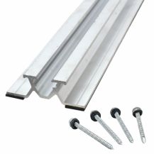 Sina trapezoidala din aluminiu Zonetec ZS-14-470, 470 mm, garnitura EPDM, suruburi autoforante pentru tabla, saiba etansare, traversare luminatoare